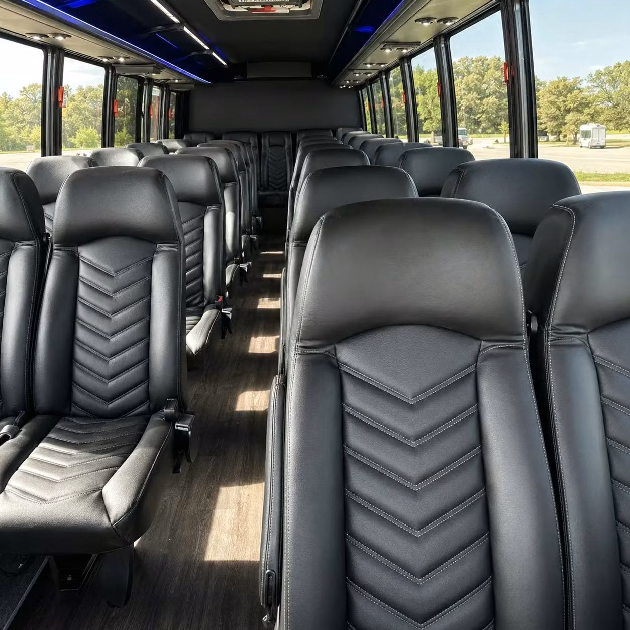 25 passenger minibus inside