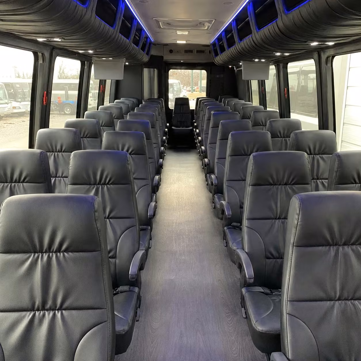 28 passenger minibus inside