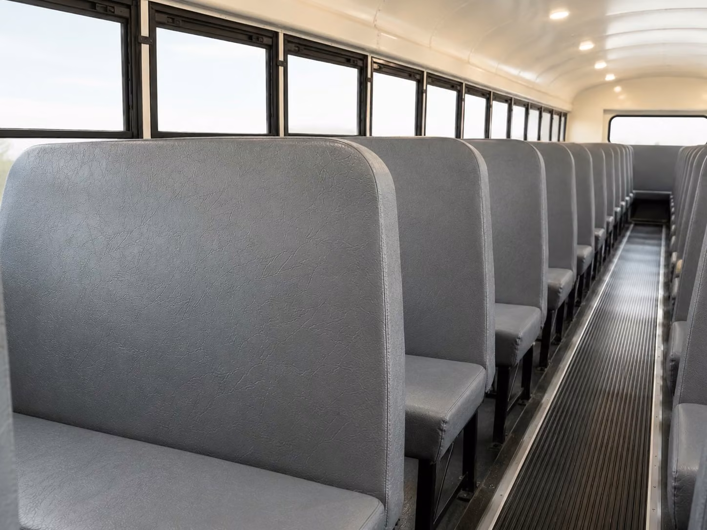 school bus inside