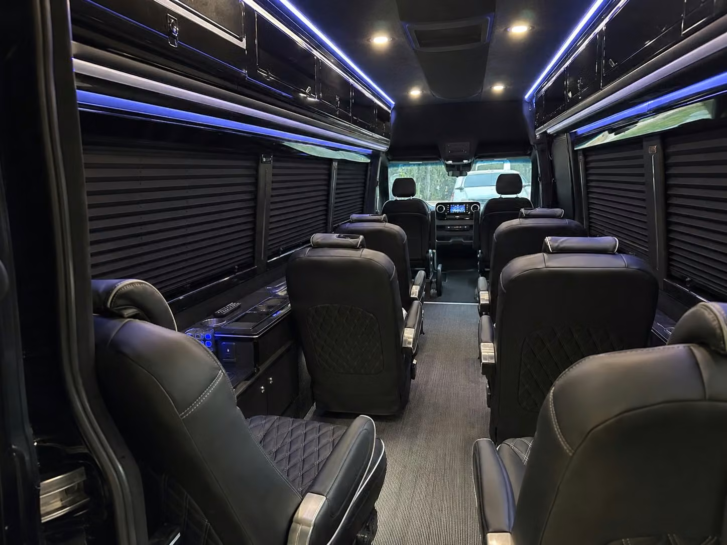 sprinter van with driver inside